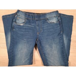 Lee Girls Pull On Jeggings Medium Wash Blue‎ Denim Stretch Jeans Size M 10/12